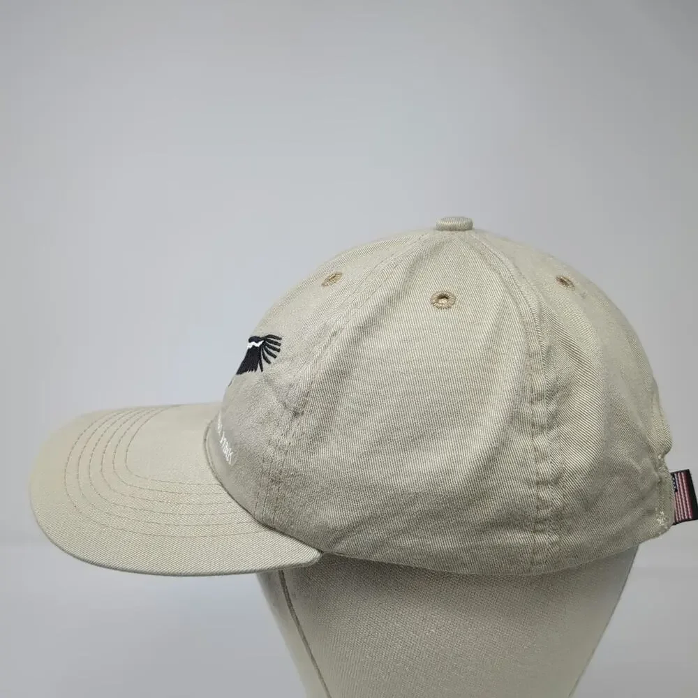 Baseball Cap Beige One Size Grand Canyon National Park Condor Bird Hat Made USA